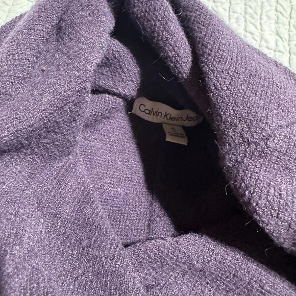 Calvin Klein Jeans Women's Purple Turtleneck Sweater Size S - Picture 3 of 4
